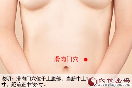 滑肉门穴位位置图