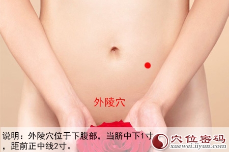 外陵穴位位置图
