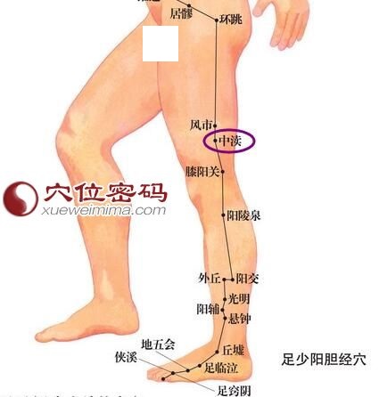 中渎穴的位置图