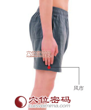 风市穴位位置图