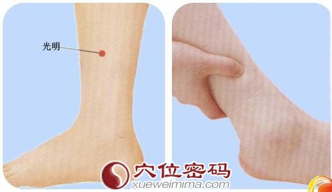 光明穴位位置图