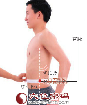 带脉穴的准确位置图