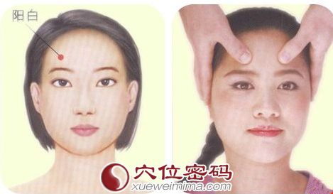 阳白穴的准确位置图