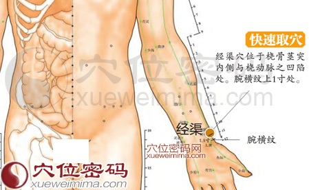 经渠穴的准确位置图