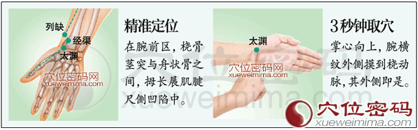 太渊穴的位置图