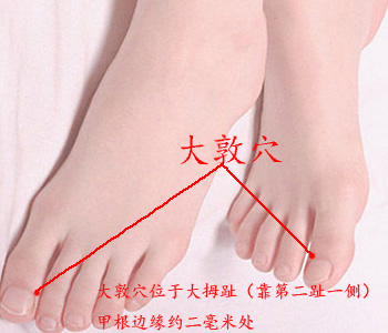 大敦穴的准确位置图 大敦穴的准确位置图