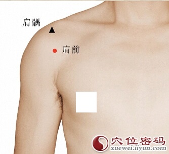 肩前穴的准确位置图