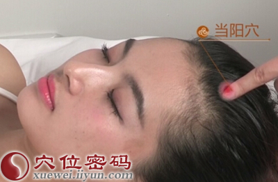 当阳穴的准确位置图