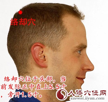 络却穴的准确位置图