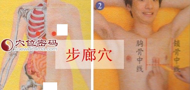 步廊穴的准确位置图