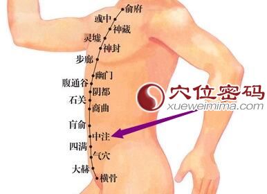 中注穴的位置图