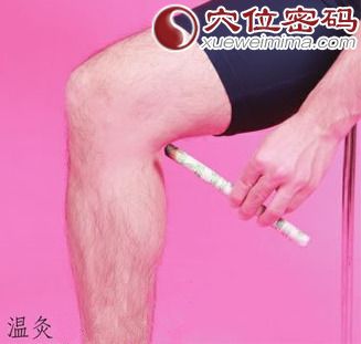 艾灸阴谷穴的方法示范图