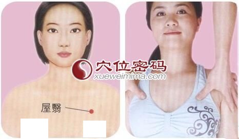 屋翳穴位的按摩方法