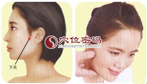 下关穴位位置图